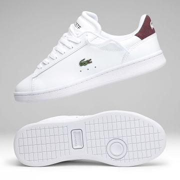 Lacoste - Baskets Femme Carnaby Set 226 White Burgundy
