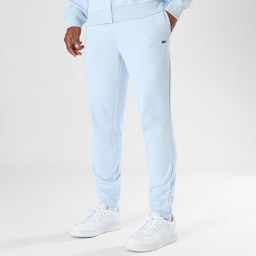 Lacoste - Pantalon Jogging Logo Brodé Crocodile Bleu Clair