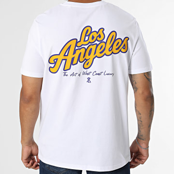 Luxury Lovers - Camiseta Oversize Los Angeles Blanco