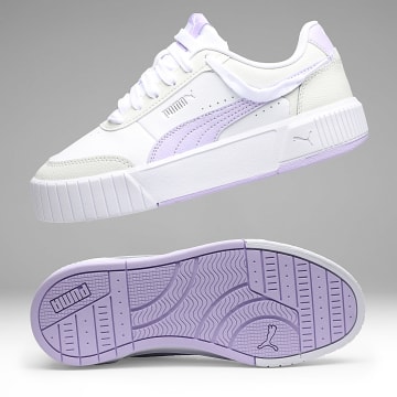 Puma - Zapatillas Mujer Carina Mia 402637 Puma White Light Lavender