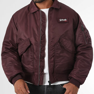 Schott NYC - Bomber Jacket 21090RS Bordeaux