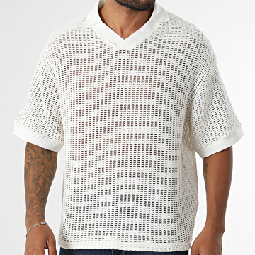 Uniplay - Polo Short Sleeves Crochet 212 White