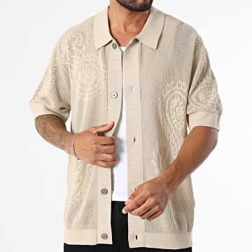 Uniplay - Shirt Short Sleeves Crochet 375 Beige