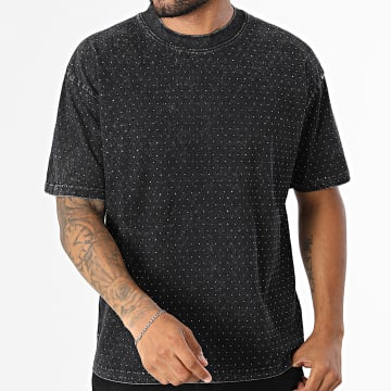 Uniplay - T-Shirts A Rhinestones 063 Black Grey