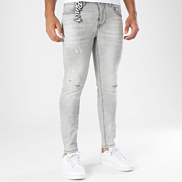 Uniplay - Jean Slim 502 Gris Clair