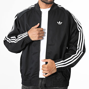 Adidas Originals - Veste SST Adicolor Classic Cotton Twill KR1371 Noir Blanc