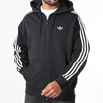 Adidas Originals - Hoodie Mit Kapuze Zipper Adicolor Oversize KQ8919 Schwarz