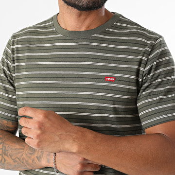 Levi's - Camiseta 56605 Verde Caqui Beige Negro