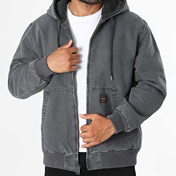 Levi's - Chaqueta Vaquero Con Cremallera Y Capucha A3222 Gris Negro
