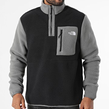 The North Face - Hoodie Stand-Up Zip Fleece Yumiori A883S Black Grey