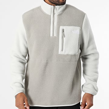 The North Face - Hoodie Met Rits Polaire Yumiori A883S Lichtgrijs Wit