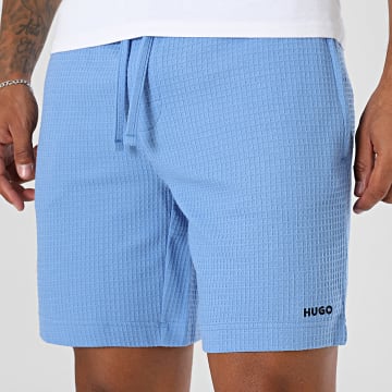 HUGO - Short Jogging Waffle Austin 50532023 Bleu