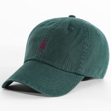 Polo Ralph Lauren - Gorra Original Player Verde Oscuro Burdeos