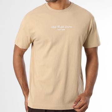 Polo Ralph Lauren - T-Shirt Classic Fit Logo Stickerei Beige