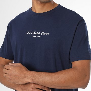 Polo Ralph Lauren - T-Shirt Classic Fit Logo Stickerei Marineblau