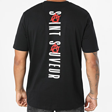 Seth Gueko - Camiseta Oversize Vertical Negro Blanco Rojo