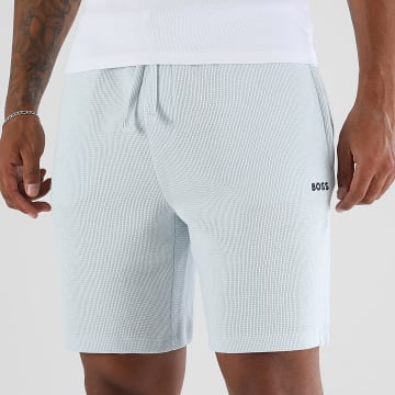 BOSS - Pantalón Corto de chándal Waffle 50535884 Azul Cielo