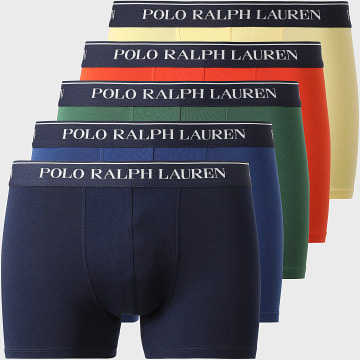 Polo Ralph Lauren - Pack di 5 Boxer Classic Giallo Arancione Verde Blu Marine