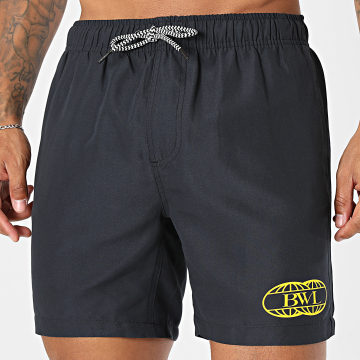 RDN x BWL - Short De Bain Bara Western Liquid Noir Jaune