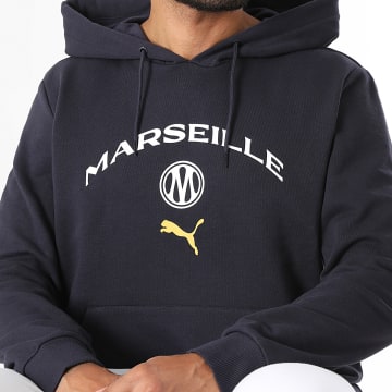 Puma - Sweat Capuche OM Football Culture 786463 Bleu Marine
