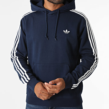 Adidas Originals - Hoodie Mit 3 Streifen Kapuze KE1686 Marine Weiß