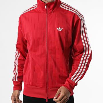 Adidas Originals - Veste Zippée A Bandes Firebird TT KE4126 Rouge