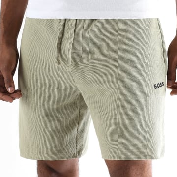 BOSS - Short Jogging Waffle 50535884 Vert Kaki Clair