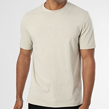 BOSS - T-Shirt Mangas Curtas 50566504 Bege Claro