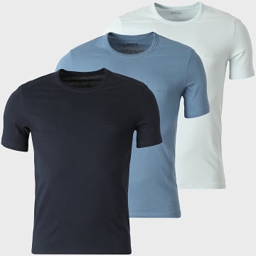 BOSS - Lot De 3 Tee Shirts 50532468 Bleu Clair Bleu Marine Bleu