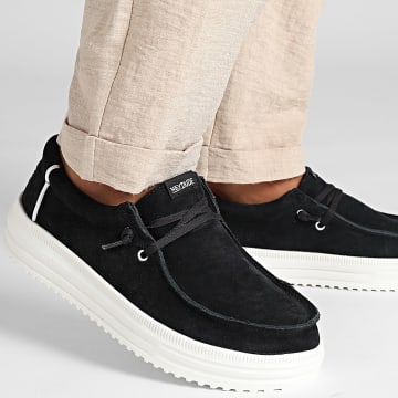 Hey Dude - Mocassino Camoscio Rev Suede Black