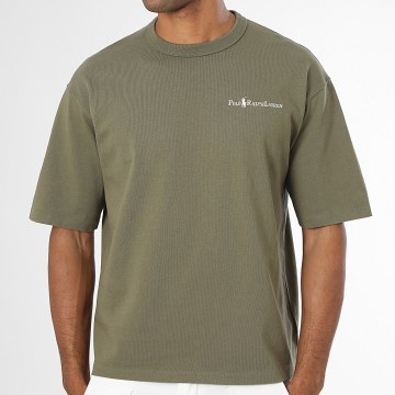 Polo Ralph Lauren - T-Shirt Relaxed Fit Original Player Stickerei Dunkel Khaki