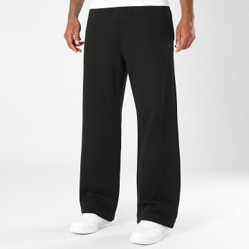 Lacoste - Pantalon Jogging Loose Fit Logo Brodé Crocodile Ton Sur Ton Noir