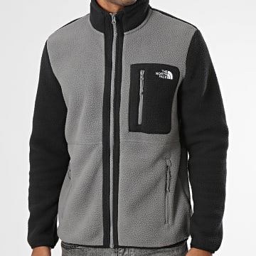 The North Face - Chaqueta Polar con Cremallera Yumiori A883R Gris Negro
