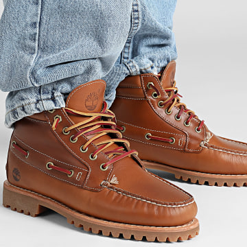 Timberland - Stivali Authentic Mid Lace Boot A2N4C Marrone