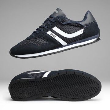 BOSS - Zapatillas Levon Runn 50568468 Azul Oscuro