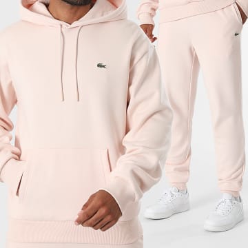 Lacoste - Ensemble De Survêtement Logo Brodé Crocodile Rose Clair