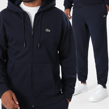 Lacoste - Ensemble De Survêtement Logo Brodé Crocodile Bleu Marine