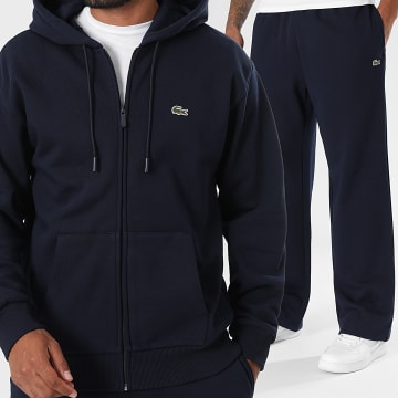 Lacoste - Ensemble De Survêtement Logo Brodé Crocodile Bleu Marine