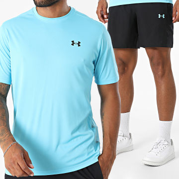 Under Armour - Conjunto Camiseta Y Pantalón Corto Tech Utility 6013801 6013799 Azul Claro Negro