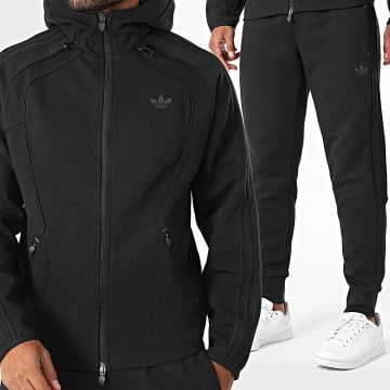 Adidas Originals - Conjunto de chándal Spacer Teamgeist KT4423 KT4443 Negro