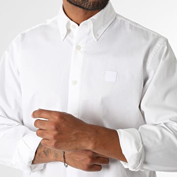 BOSS - Chemise Manches Longues Regular Ricoplus 50565626 Blanc