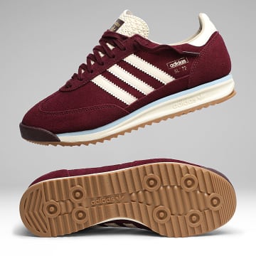 Adidas Originals - Baskets SL 72 RS KH9672 Maroon Cream White Clear Sky