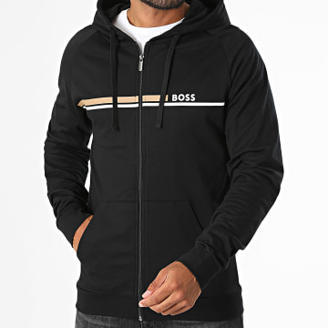 BOSS - Sudadera con capucha y cremallera Authentic 50554785 Negro