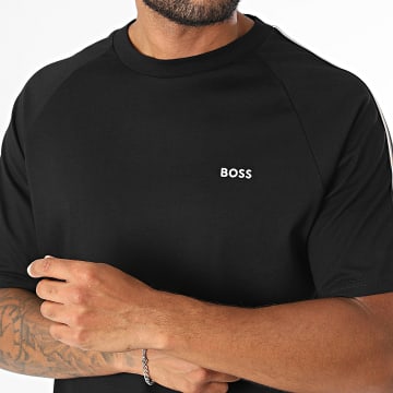 BOSS - Camiseta con bandas Iconic 50566985 Negro