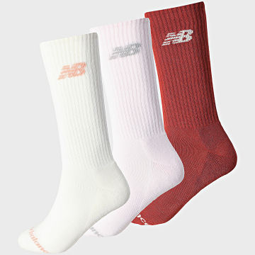 New Balance - Set van 3 paar sokken LAS51293 Licht beige Lichtroze Baksteenrood