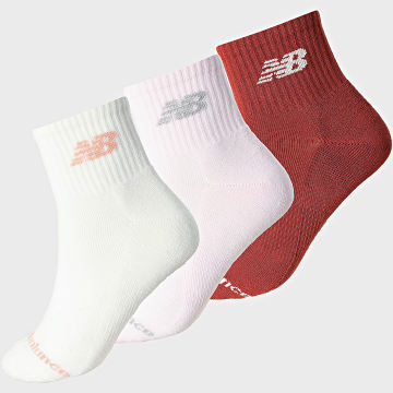 New Balance - Set van 3 paar sokken LAS51303 Licht beige Lichtroze Baksteenrood