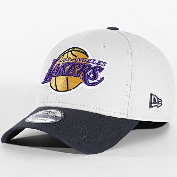 New Era - Casquette NBA Colourblock 9Forty Los Angeles Lakers 60915904 Beige Gris
