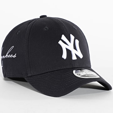 New Era - Chapéu MLB Side Script 9Forty M-Crown NY New York Yankees 60915789 Azul Marinho