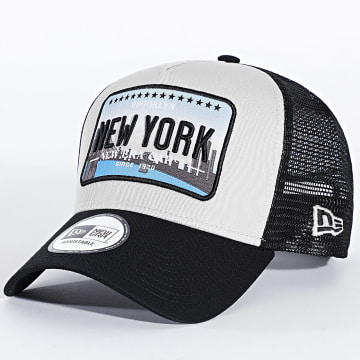 New Era - Gorra Trucker Licence Plate 60915918 Beige Negro