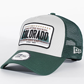 New Era - Gorra Trucker Licence Plate 60915919 Beige Verde